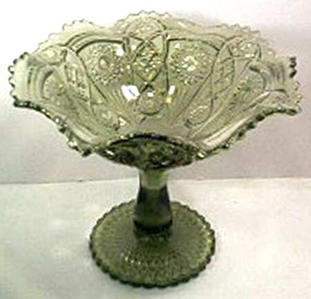 Fashion Green Round Compote (Height X Width)