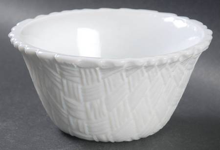 Weavetex Milkglass by Indiana Glass