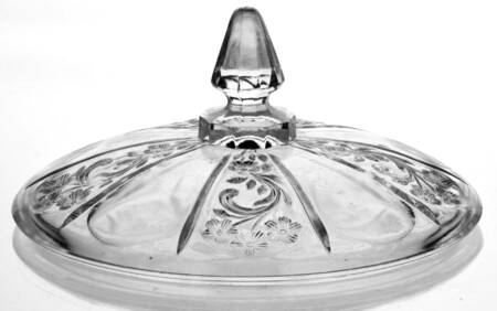 Panelled Heather Clear Lid for Compote