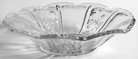 Panelled Heather Clear 7" Round Bowl