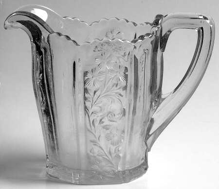Panelled Heather Clear Creamer