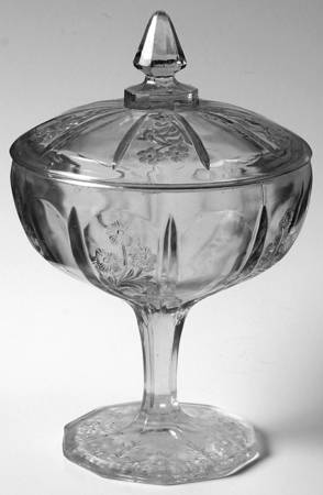 Panelled Heather Clear Jam/Jelly & Lid