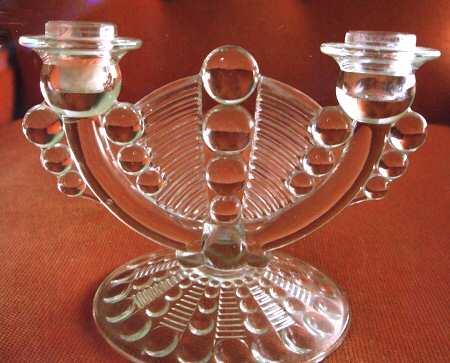 Mayflower Clear Double Light Candlestick