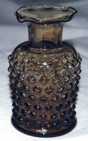 Hobnail Nutmeg Brown 4" Bud Vase