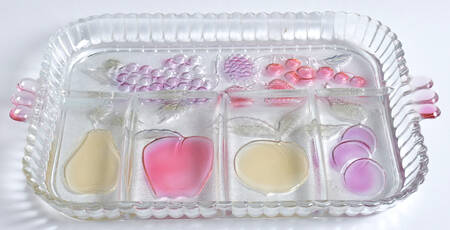 Rainbow Mist-Frost 12" Rectangular 5 Part Relish