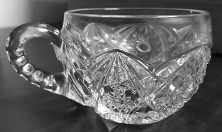 Feather Notching and Button Clear Punch Cup