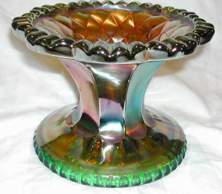 Heavy Grape Green Carnival by Imperial Glass-Ohio