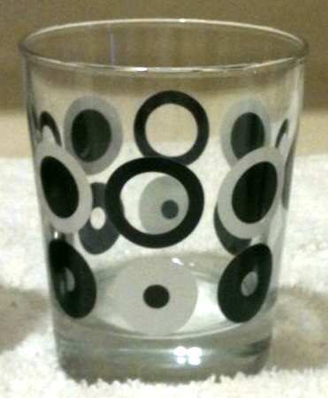Godis Mix Geometric (Black and Silver) Flat Tumbler