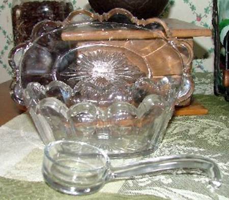 125 Clear Mayonnaise Bowl, Underplate and Ladle