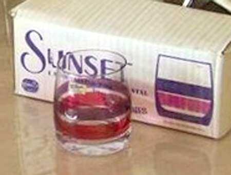 Sunset 10 Oz Flat Tumbler