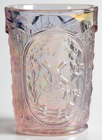 Windmill Pink Carnival by Imperial Glass-Ohio