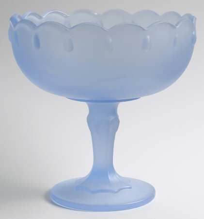 Teardrop Blue Frosted by Indiana Glass