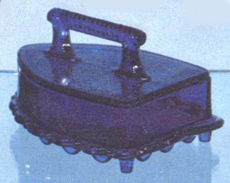 Flat Iron Candy Dish & Lid