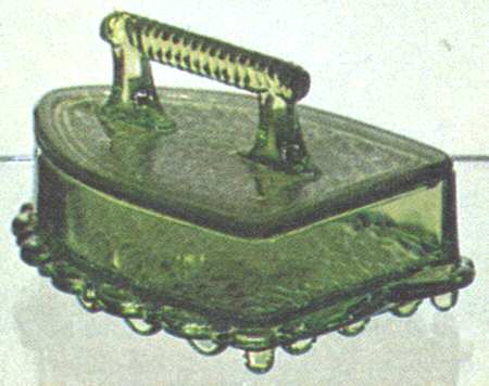 Flat Iron Candy Dish & Lid