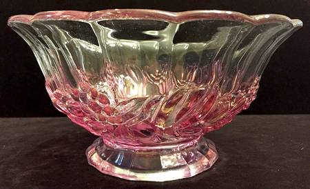 Garland Pink Clear by Indiana Glass