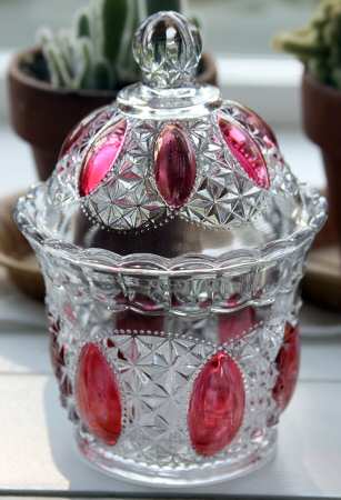 Oregon Clear (Ruby Flashed) by Imperial Glass-Ohio