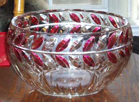 Laurel Ruby Flashed by Indiana Glass