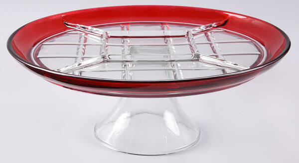 Ruby 11" Round Footed 5 Part Relish