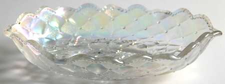 Pansy White Carnival by Imperial Glass-Ohio