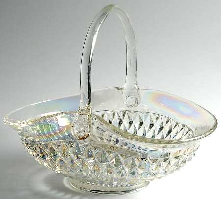 Diamond Point Iridescent by Indiana Glass