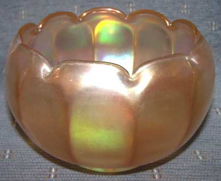 Smooth Panels Marigold 6" Rose Bowl