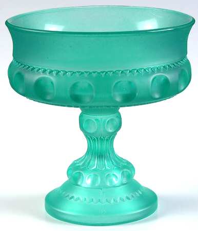 King's Crown Frosty Mint by Indiana Glass