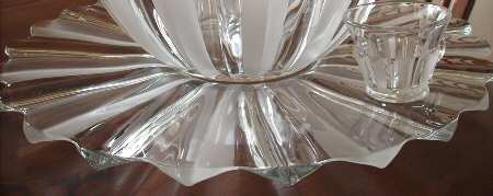 1005 Frosted Large Torte Plate
