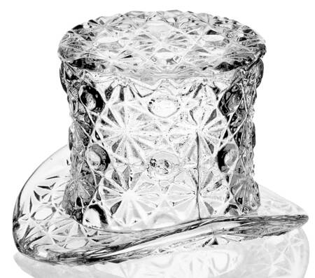 Daisy and Button Clear 2" Topper (Top Hat)