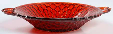 Honeycomb Ruby by Indiana Glass