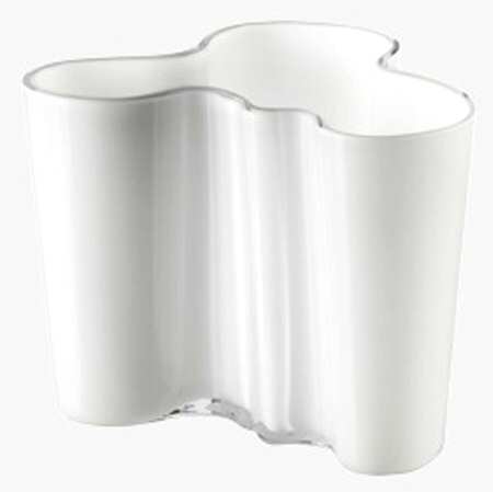 Alvar Aalto White 5" Flower Vase