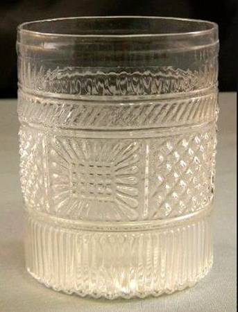 Diamond and Sunburst Clear by Imperial Glass-Ohio