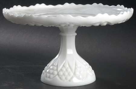 Tulip and Cane Milkglass by Imperial Glass-Ohio