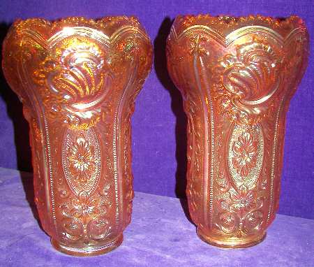 Scroll and Flower Panels Marigold by Imperial Glass-Ohio
