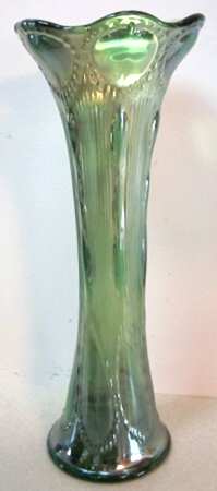 Beaded Bullseye Green (Carnival) by Imperial Glass-Ohio
