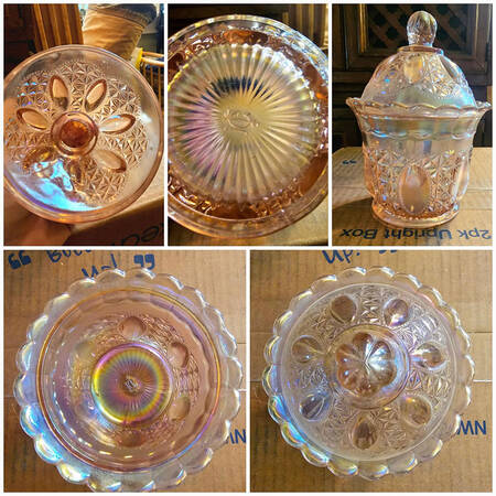 Oregon Pink Carnival by Imperial Glass-Ohio