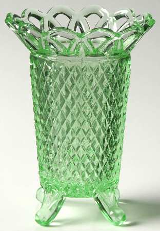 Laced Edge Green (Light) by Imperial Glass-Ohio