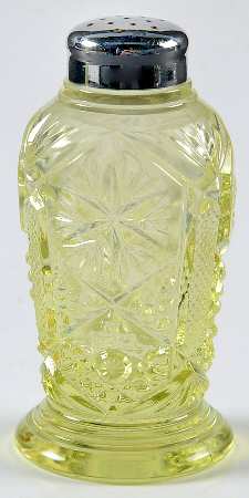 Mogul Variant Yellow (Mustard) Salt Shaker & Lid