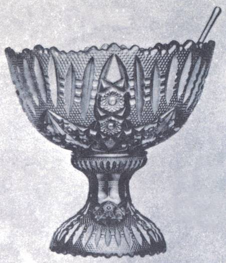 464 Clear Punch Bowl with Stand