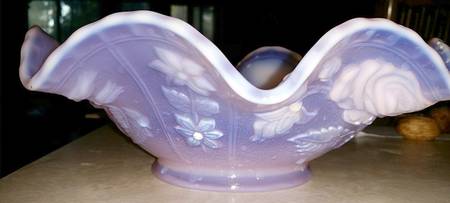 Open Rose Pink Opalescent by Imperial Glass-Ohio