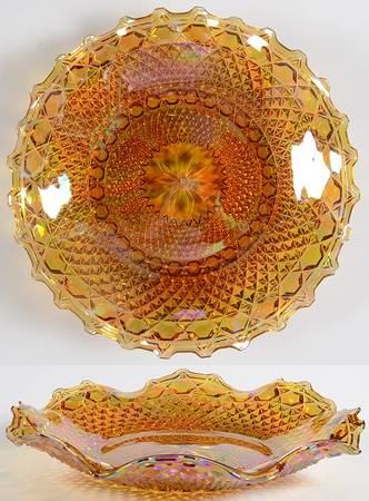 1263-Amber Carnival by Indiana Glass