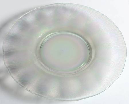 Wide Panel White (Carnival) 10" Round Platter