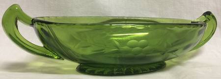 Cut 2033 Green by Imperial Glass-Ohio