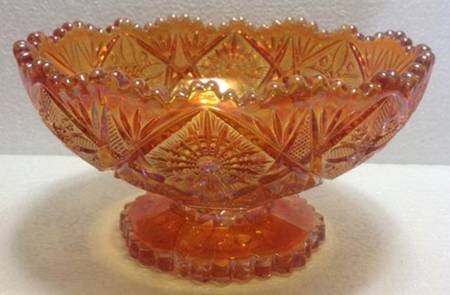 Fancy Flowers-Margold (Carnival) by Imperial Glass-Ohio