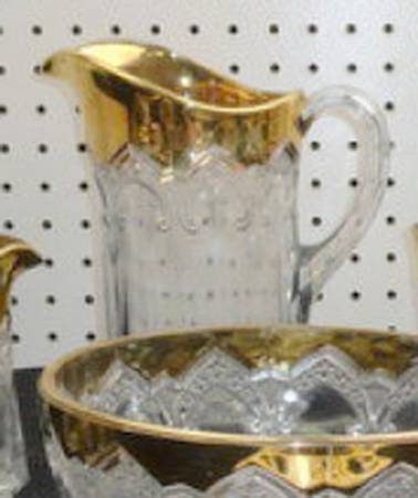 Gothic Windows (Gold Trim) Pitcher