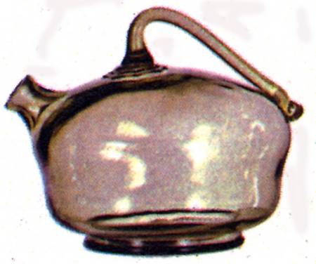 Ancient Booze Pot Round Decanter with Handle & Stopper