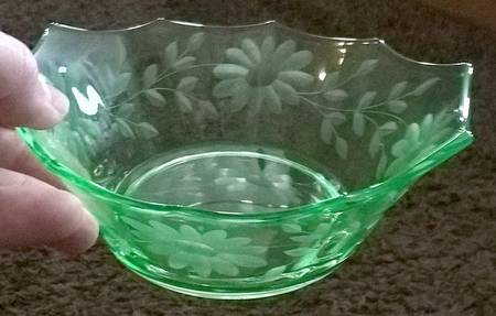 Viking Green Mayonnaise Bowl, Bowl Only