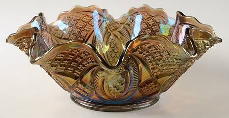 Diamond Ring Smoke Carnival by Imperial Glass-Ohio