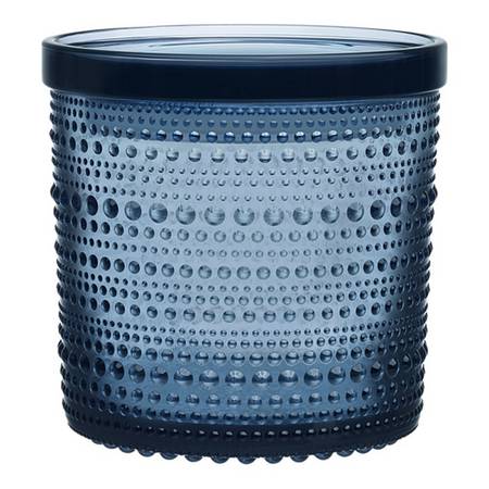 Kastehelmi Rain Blue 4" Storage Jar & Lid