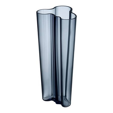 Alvar Aalto Rain Blue 10" Flower Vase