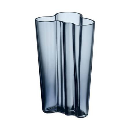 Alvar Aalto Rain Blue 8" Flower Vase